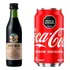 COMBO FERNET MINI 50 ML MAS COCA COLA EN LATA , INCLUYE VASO Y SORVETE